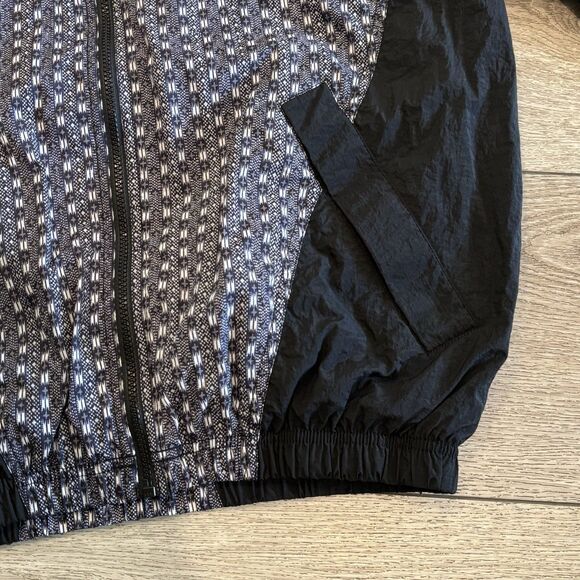 Vintage Nike Nylon Swoosh Logo Jacket Womens Large Outerwear Streetwear - Picture 4 of 10